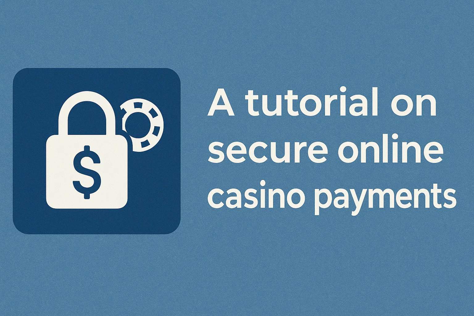 A tutorial on secure online casino payments