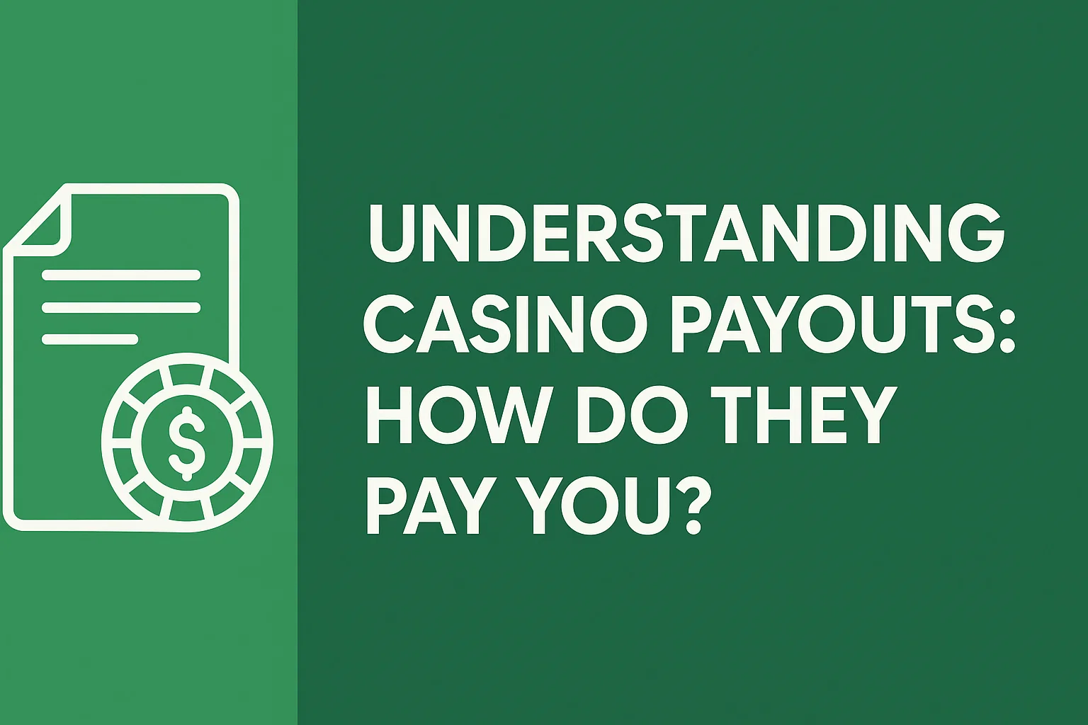 Understanding Casino Payouts: How Do They Pay You?