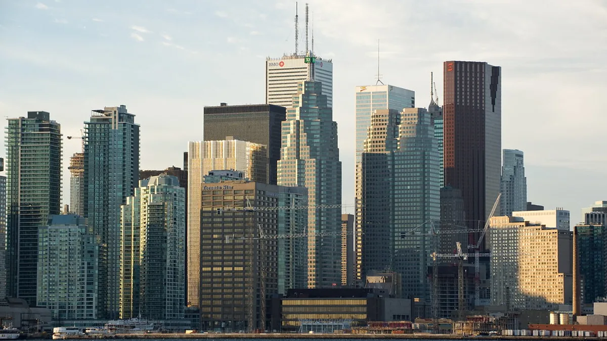 Downtown Toronto skyline seen from Toronto Harbour